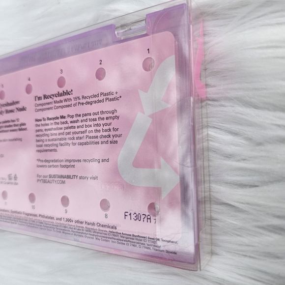 PYT The Upcycle Eyeshadow Palette / Rowdy Rose Nude - NIB - Picture 9 of 10